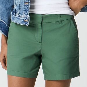 J. Crew Classic Green Women's chino shorts